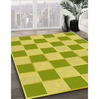 Patterned Pistachio Green Rug, pat225yw