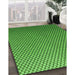 Machine Washable Transitional Green Rug in a Family Room, wshpat2250grn