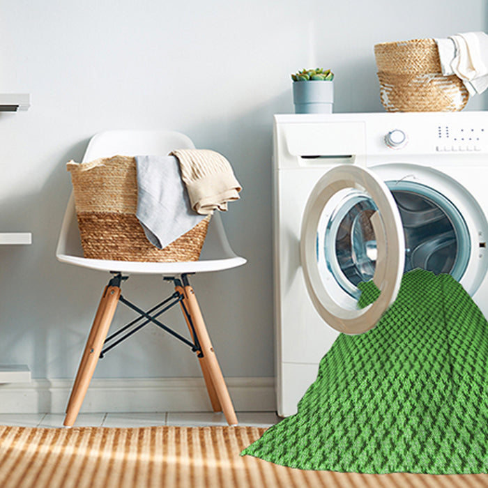 Machine Washable Transitional Green Rug in a Washing Machine, wshpat2250grn