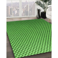 Patterned Green Rug, pat2250grn