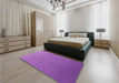 Patterned Purple Rug in a Bedroom, pat2250pur