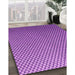 Machine Washable Transitional Purple Rug in a Family Room, wshpat2250pur