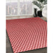 Machine Washable Transitional Red Rug in a Family Room, wshpat2250rd