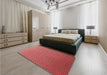 Patterned Red Rug in a Bedroom, pat2250rd