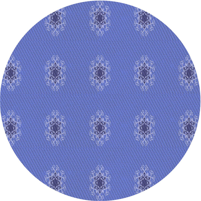 Square Patterned Sky Blue Rug, pat2251blu