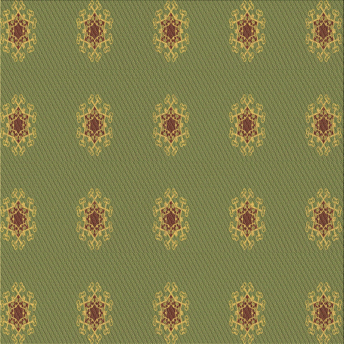 Round Patterned Oak Brown Rug, pat2251brn