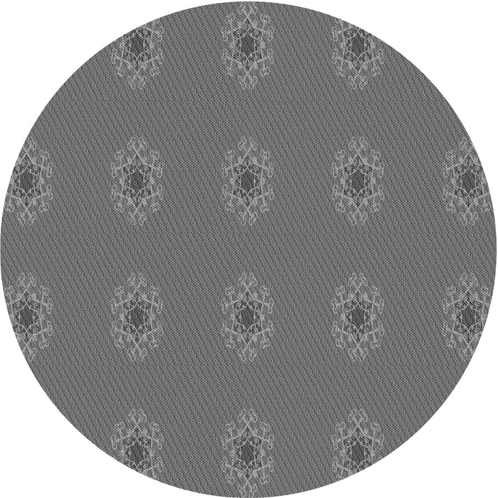 Square Patterned Gray Rug, pat2251gry