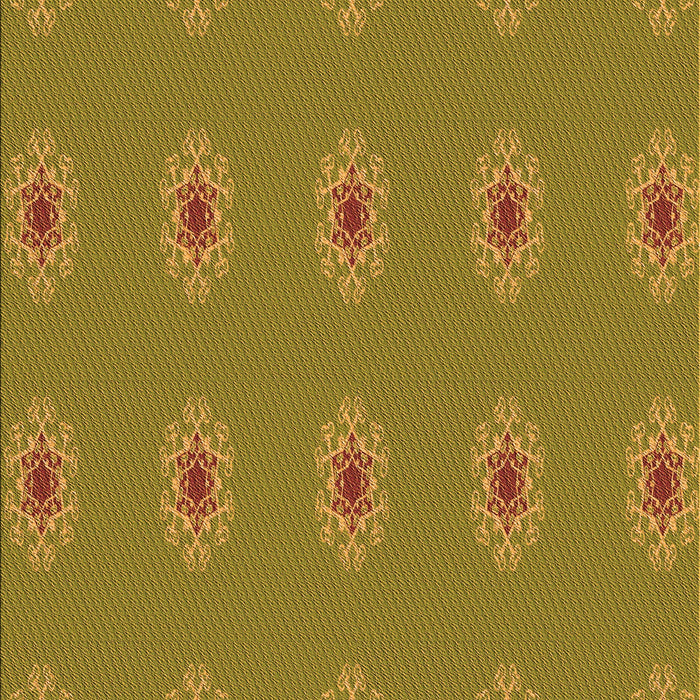 Patterned Orange Gold Rug, pat2251org