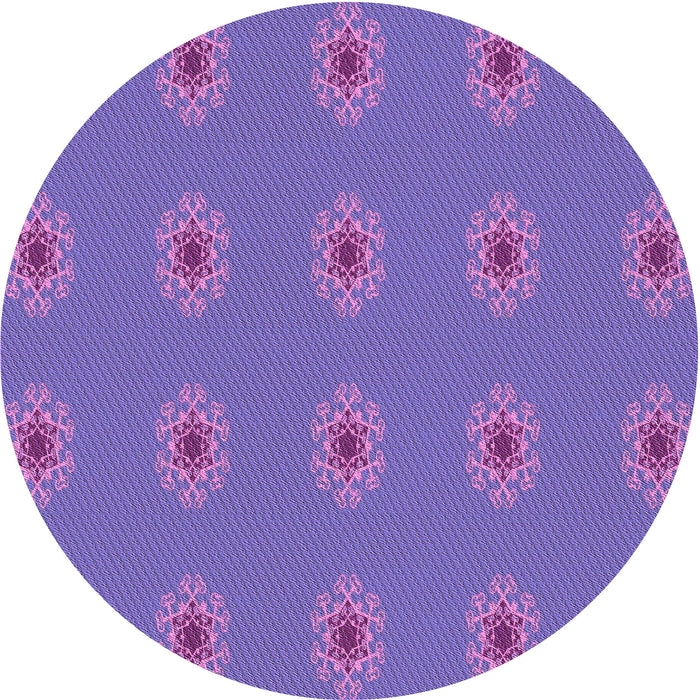 Square Patterned Purple Mimosa Purple Rug, pat2251pur