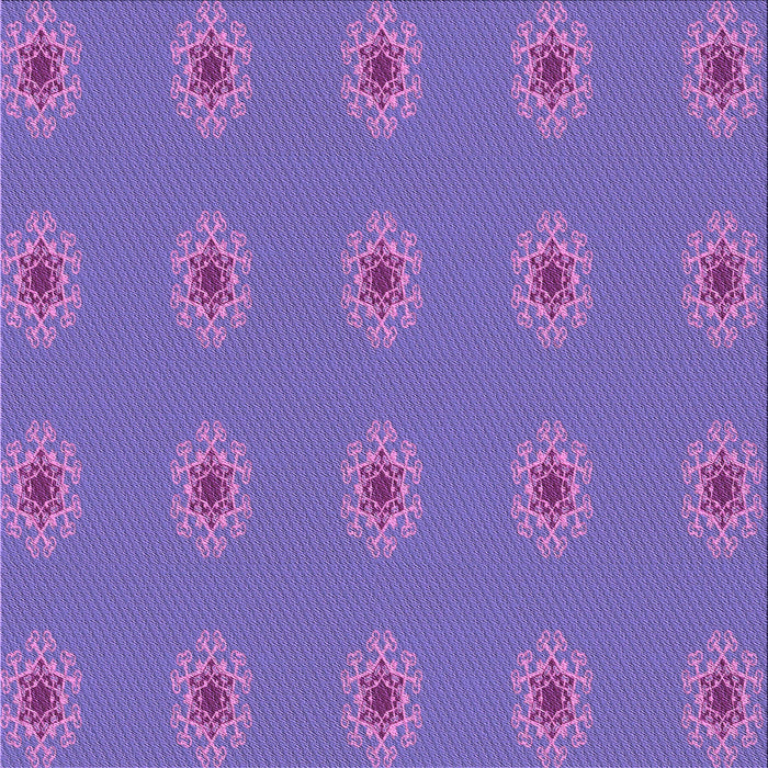 Round Machine Washable Transitional Purple Mimosa Purple Rug, wshpat2251pur