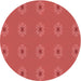 Square Machine Washable Transitional Tomato Red Rug in a Living Room, wshpat2251rd