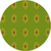 Square Patterned Pistachio Green Rug, pat2251yw