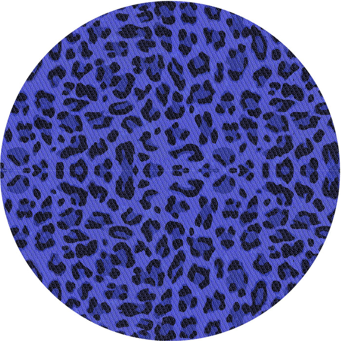 Square Patterned Denim Dark Blue Rug, pat2252blu