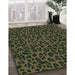 Machine Washable Transitional Fern Green Rug in a Family Room, wshpat2252grn