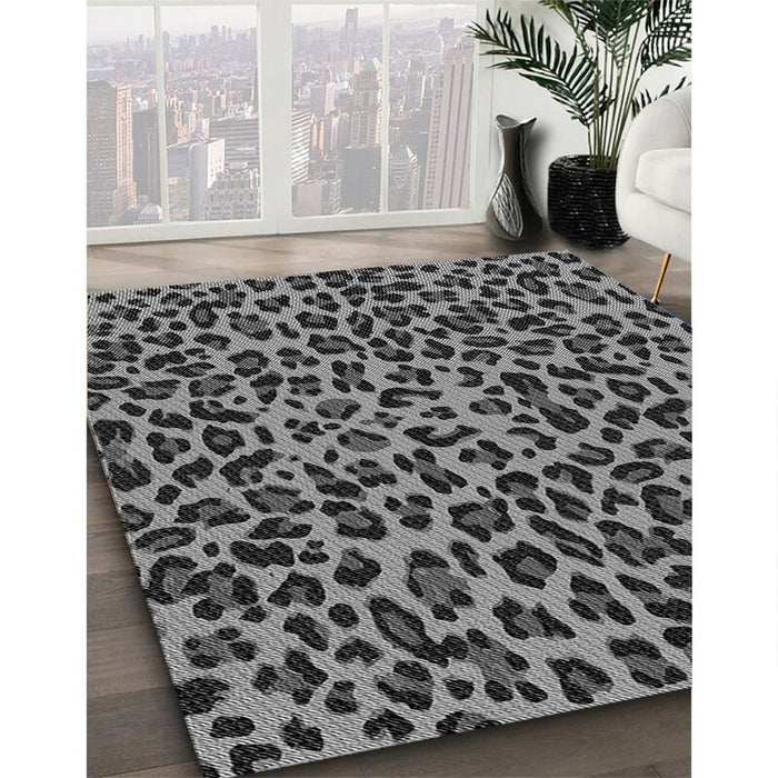 Machine Washable Transitional Gunmetal Gray Rug in a Family Room, wshpat2252gry