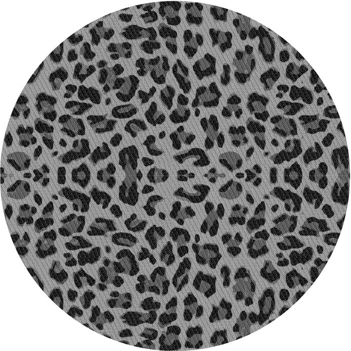 Square Patterned Gunmetal Gray Rug, pat2252gry