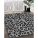 Patterned Gunmetal Gray Rug in Family Room, pat2252gry