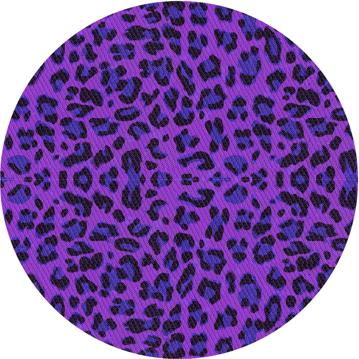 Square Machine Washable Transitional Clematis Violet Purple Rug in a Living Room, wshpat2252pur