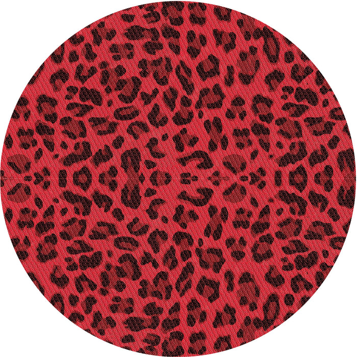 Square Patterned Red Rug, pat2252rd