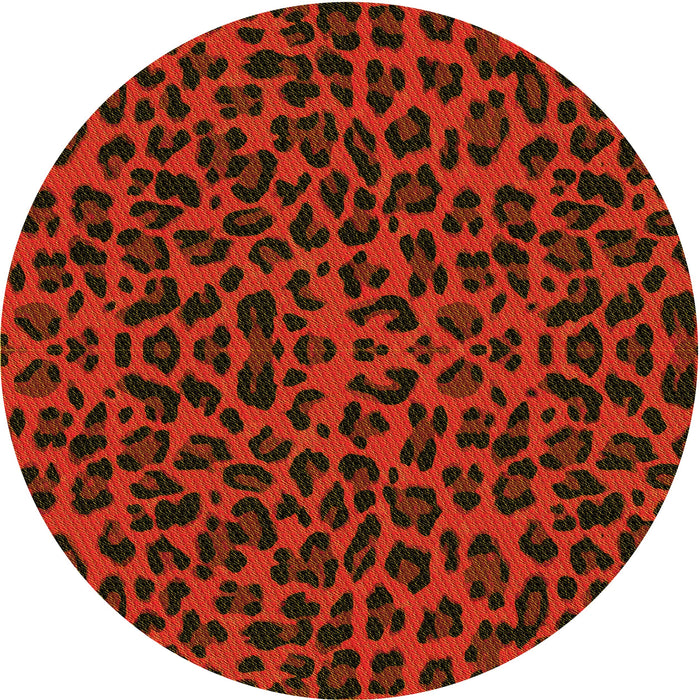 Square Patterned Saddle Brown Rug, pat2252yw