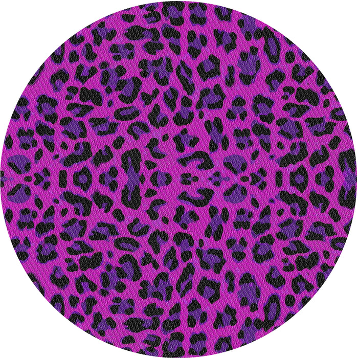 Square Machine Washable Transitional Dark Violet Purple Rug, wshpat2252