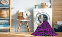 Machine Washable Transitional Dark Violet Purple Rug in a Washing Machine, wshpat2252