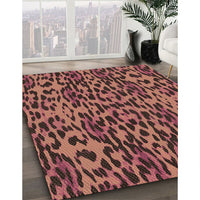 Patterned Orange Rug, pat2253brn