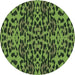 Square Patterned Dark Forest Green Rug, pat2253grn