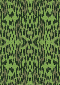 Machine Washable Transitional Dark Forest Green Rug, wshpat2253grn