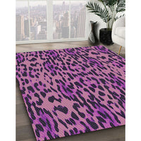 Patterned Orchid Purple Novelty Rug, pat2253