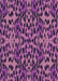 Machine Washable Transitional Orchid Purple Rug, wshpat2253