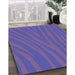 Patterned Amethyst Purple Rug in Family Room, pat2254blu