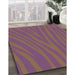 Patterned Raspberry Purple Rug in Family Room, pat2254lblu