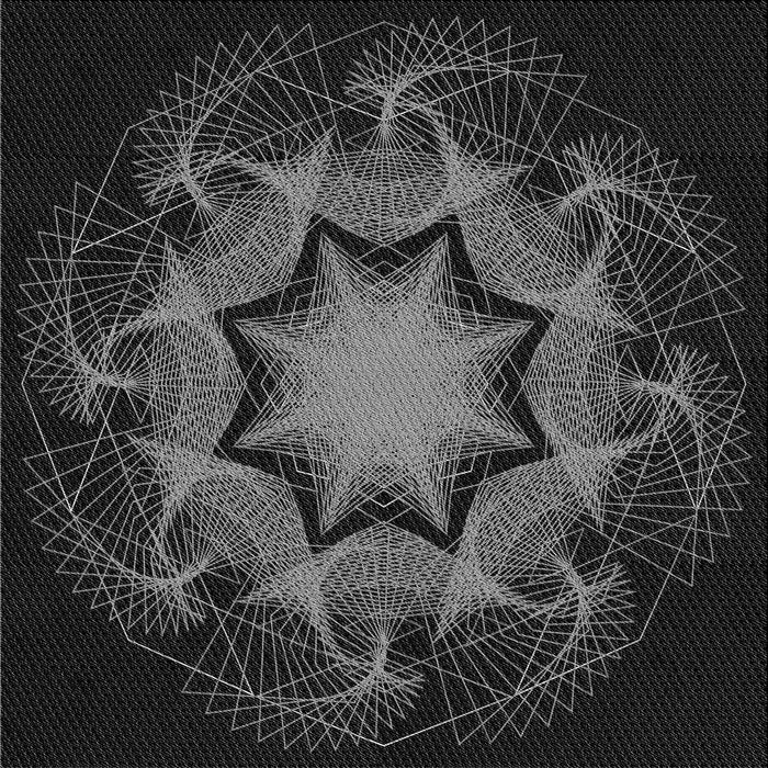 Round Machine Washable Transitional Black Rug, wshpat2255gry