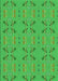 Patterned Neon Green Rug, pat2256grn