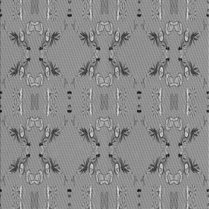 Machine Washable Transitional Dark Gray Rug, wshpat2256gry