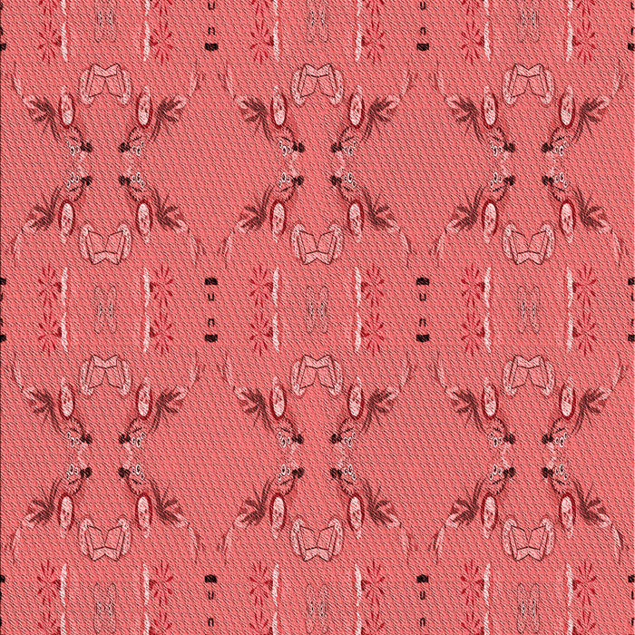 Patterned Red Rug, pat2256rd