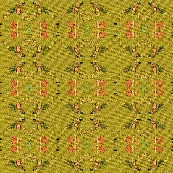 Round Patterned Dark Bisque Brown Rug, pat2256yw