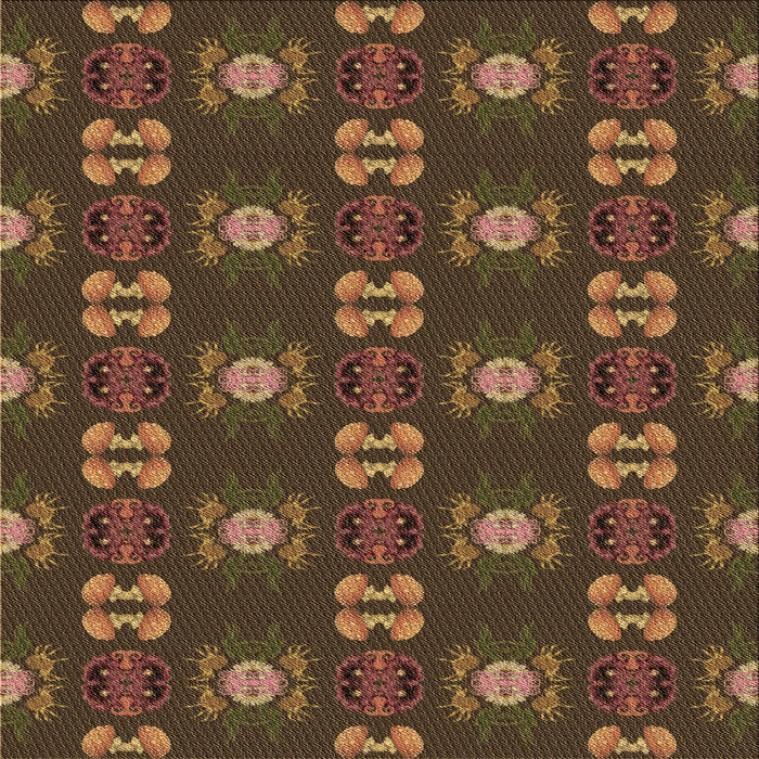 Round Machine Washable Transitional Light Brown Rug, wshpat2257brn