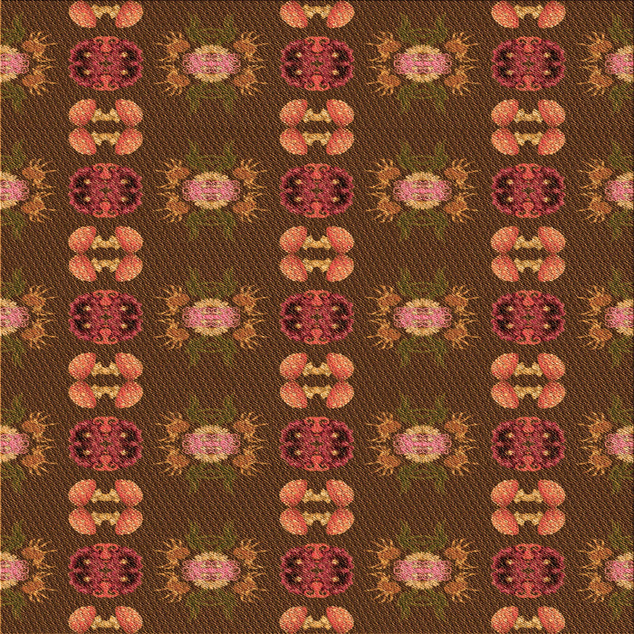 Round Machine Washable Transitional Saffron Red Rug, wshpat2257org