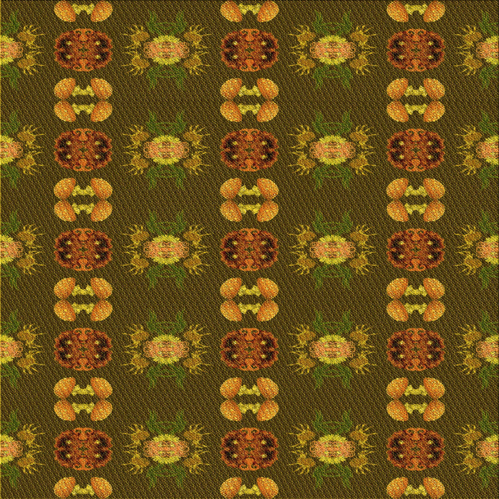 Round Machine Washable Transitional Bakers Brown Rug, wshpat2257yw