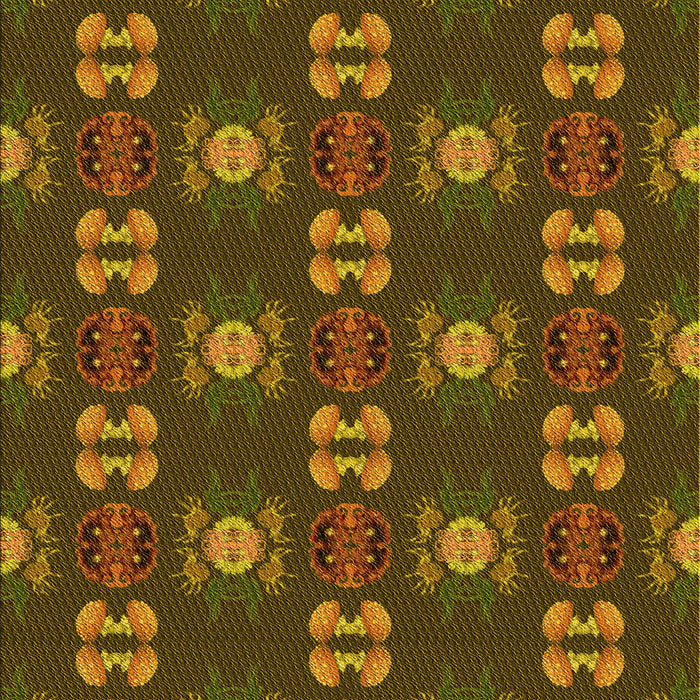 Patterned Bakers Brown Rug, pat2257yw