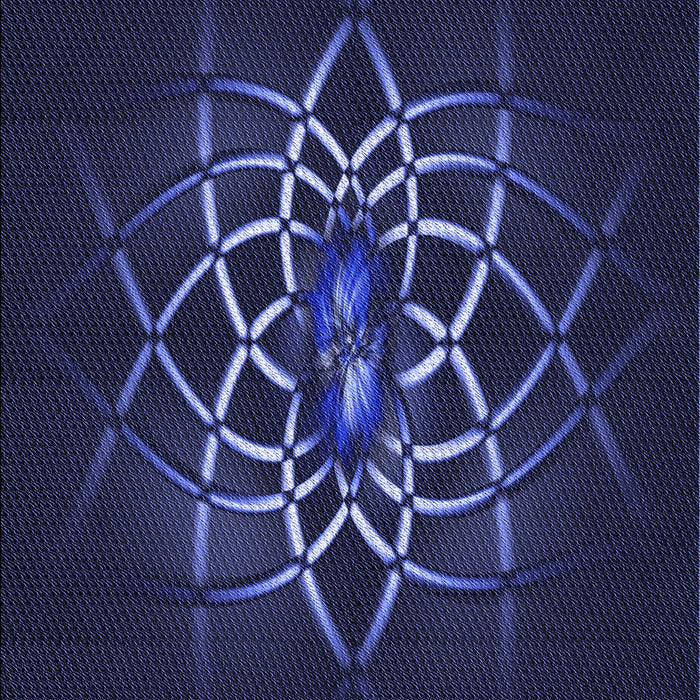 Patterned Night Blue Rug, pat2258blu