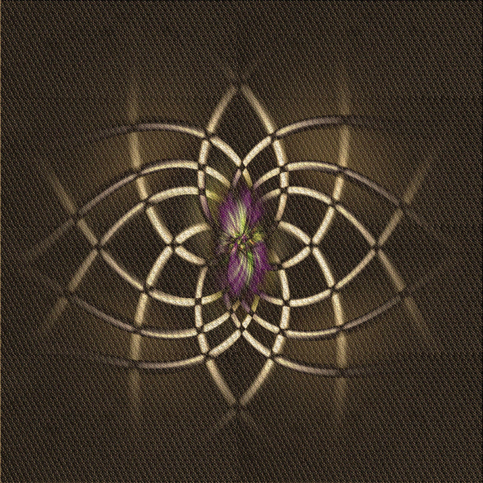 Round Patterned Red Brown Rug, pat2258brn