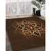 Machine Washable Transitional Saddle Brown Rug in a Family Room, wshpat2258org