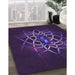 Machine Washable Transitional Deep Purple Rug in a Family Room, wshpat2258pur