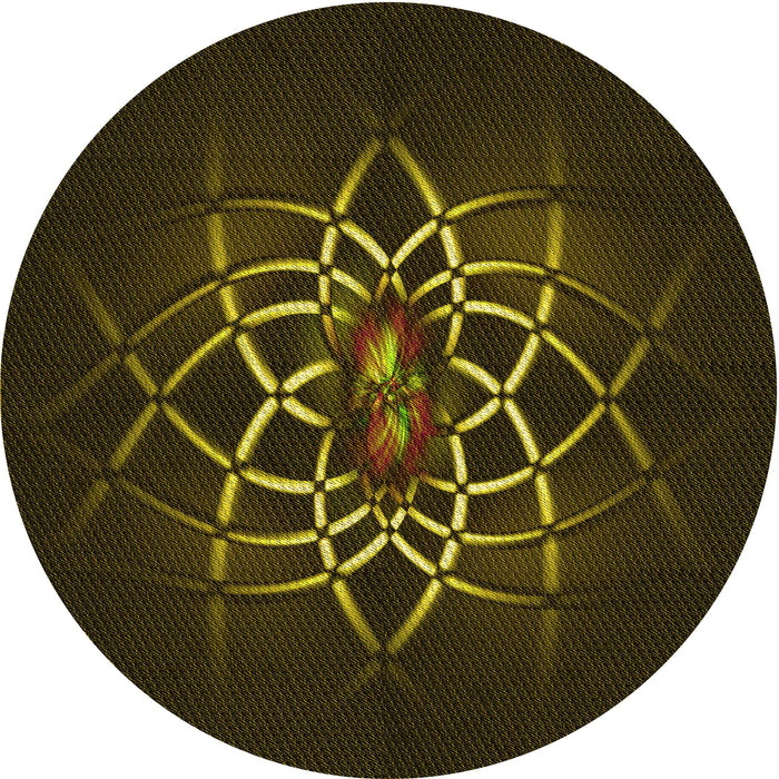 Square Machine Washable Transitional Dark Bronze Brown Rug in a Living Room, wshpat2258yw