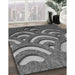 Machine Washable Transitional Black Rug in a Family Room, wshpat2259gry