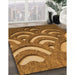 Patterned Saddle Brown Rug in Family Room, pat2259org
