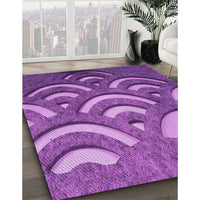 Patterned Purple Rug, pat2259pur
